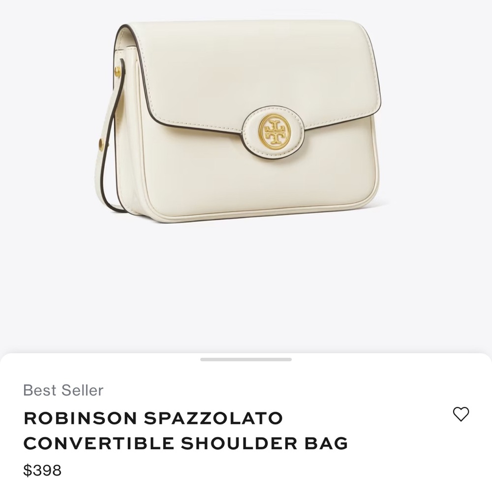 TORY BURCH Robinson convertible shoulder strap NEW